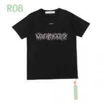 ストリート系に大人気 半袖Tシャツ 2色可選 20新作です Off-White オフホワイト デザインお洒落