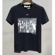 Off-White この時期の一番人気は2色可選  オフホワイト シンプルなファッション 半袖Tシャツ
