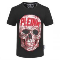 絶対に見逃せない 半袖Tシャツ2色可選  おしゃれに大人の必見 フィリッププレイン PHILIPP PLEIN
