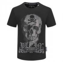お値段もお求めやすい 2色可選半袖Tシャツ やはり人気ブランド フィリッププレイン PHILIPP PLEIN