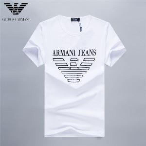 2色可選 今季の主力おすすめ 半袖Tシャツ 飽きもこないデザイン アルマーニ 人気は今季も健在  ARMANI