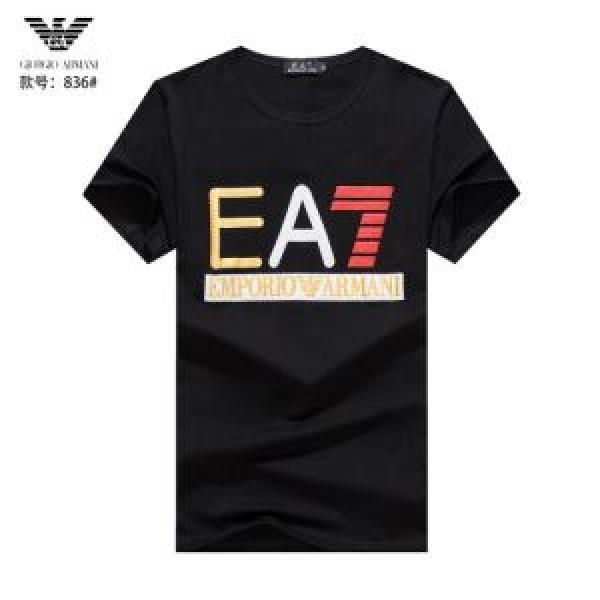世界共通のアイテム 半袖Tシャツ 2色可選 使いやすい新品 アルマーニ ARMANI 是非ともオススメしたい