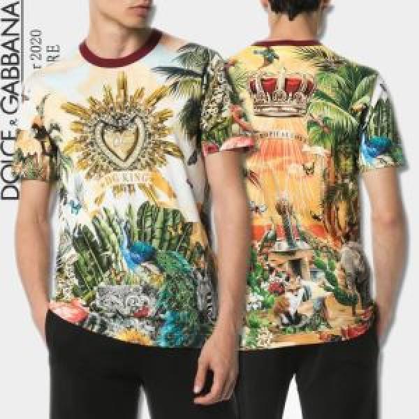 大人気のブランドの新作 半袖Tシャツ 普段のファッション ドルチェ＆ガッバーナ Dolce&Gabbana