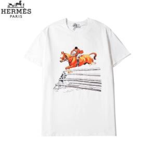 半袖Tシャツ 3色可選 20新作です エルメスストリート系に大人気  HERMES  デザインお洒落