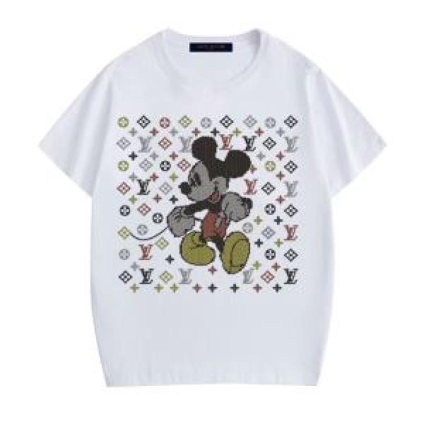 4色可選 ルイ ヴィトン人気の高いブランド  LOUIS VUITTON 半袖Tシャツ 普段使いにも最適なアイテム