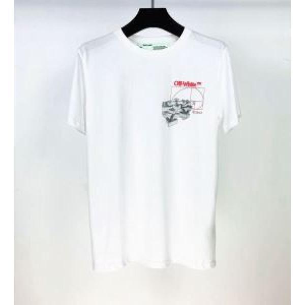 Off-White 大人気のブランドの新作 オフホワイト取り入れやすい  半袖Tシャツ 確定となる上品