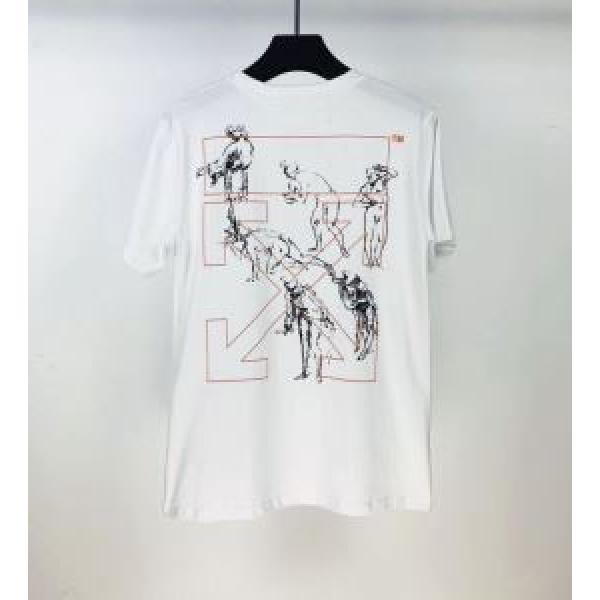 普段使いにも最適なアイテム 2色可選 Off-White オフホワイト ストリート界隈でも人気 半袖Tシャツ 20新作です