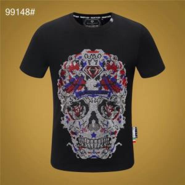 程よい最新作 半袖Tシャツ 差をつけたい人にもおすすめ フィリッププレイン PHILIPP PLEIN