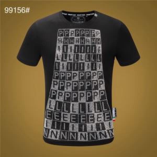 非常にシンプルなデザインな フィリッププレイン PHILIPP PLEIN 幅広いアイテムを展開  半袖Tシャツ