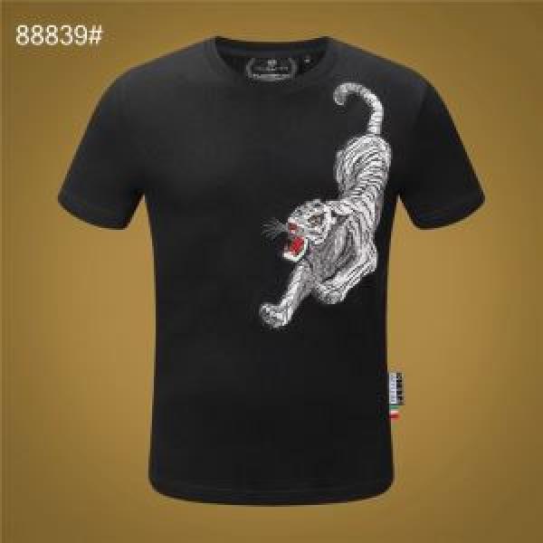 ストリート界隈でも人気 半袖Tシャツ 安心安全人気通販 フィリッププレイン PHILIPP PLEIN 20新作です