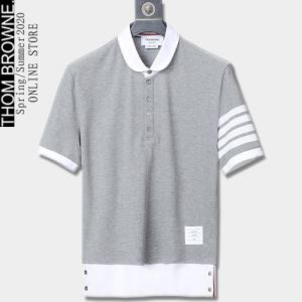 3色可選 トムブラウン どのアイテムも手頃な価格で THOM BROWNE トレンド最先端のアイテム 半袖Tシャツ