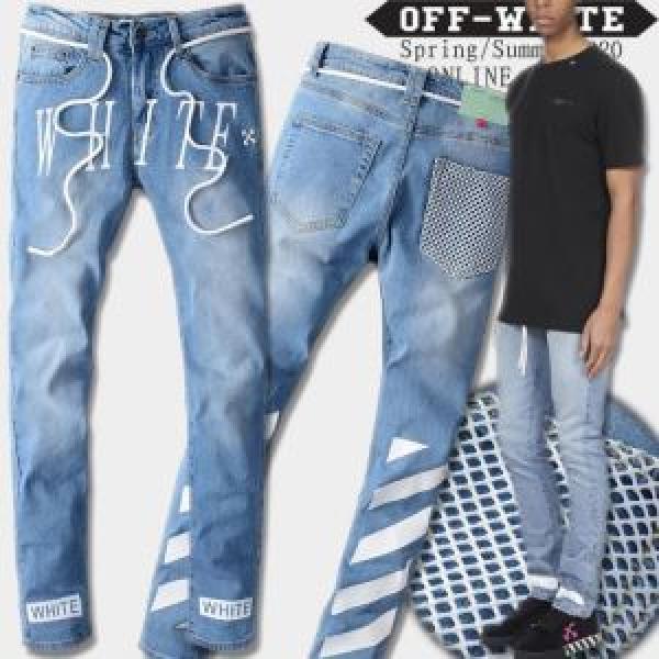 オフホワイト 大人気柄 Off-White 価格帯が低い  ジーンズ 非常にシンプルなデザインな