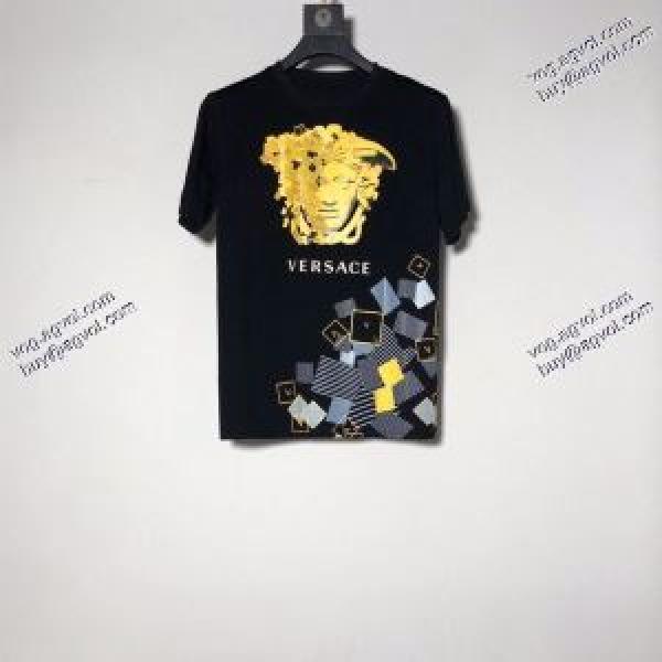 入手困難ヴェルサーチVERSACE 2026春夏新作 Tシャツ/半袖 高評価の人気品 2色可選