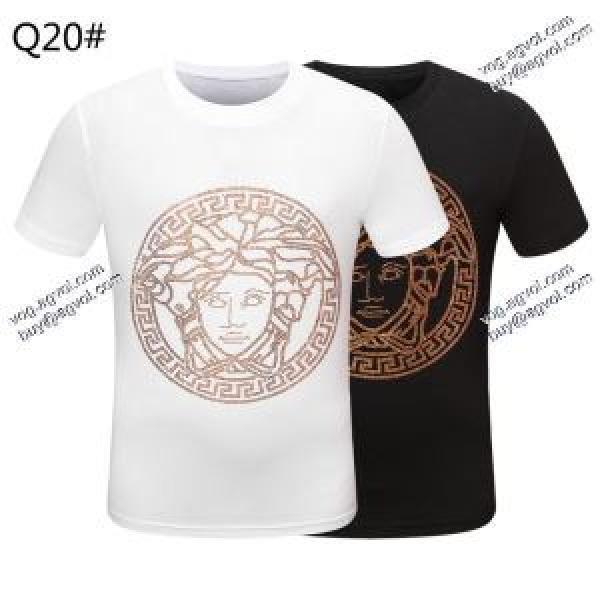 モデル大絶賛ヴェルサーチVERSACE 2026春夏新作2色可選  Tシャツ/半袖  今からの季節にピッタリ