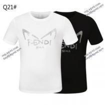 フェンディ FENDI Tシャツ/半袖強い魅力を感じる一枚 2色可選 2026春夏新作肌触りの気持ちい