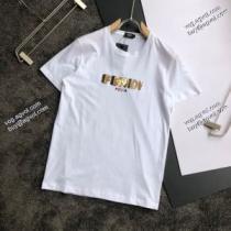 フェンディ海外セレブ定番愛用 FENDI Tシャツ/半袖  3色可選 2026春夏新作