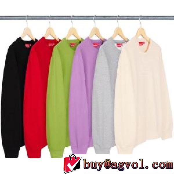 人気商品登場シュプリームコピー多色可選 2026秋冬新作 Supreme 20 ss Cut Logo CrewneckカットレリーフLOGO丸首ガーゼ SUPREMEコピープルオーバーパーカー 
