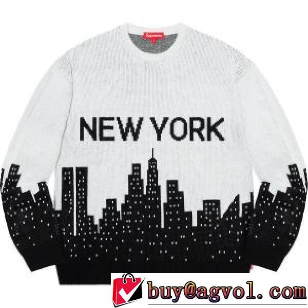 海外セレブ愛用 Supreme 20ss New York Sweater都市セーターニューヨークメトロポリタン夜景  SUPREMEシュプリームコピー ニットパーカー 多色可選 