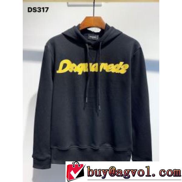 【大人気】定番商品  DSQUARED2ブランド 偽物 通販 パーカー おすすめ/オススメ 2色可選  プルオーバーパーカー 2026AW ディースクエアードコピー ブランド