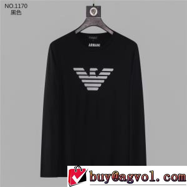 2026AW アルマーニコピー 3色可選 個性的なデザ 長袖 /ロングTシャツARMANI偽物  デザイン性の高い 