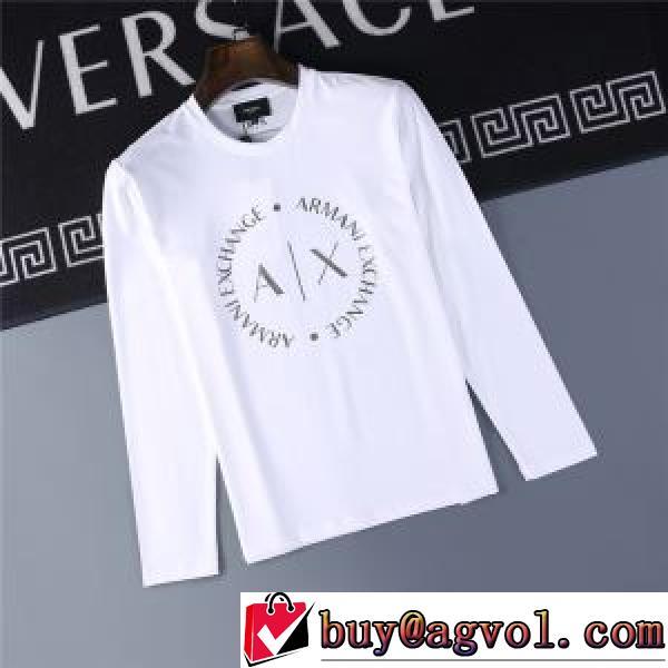 ARMANI偽物  派手3色可選  数に限りがある 長袖 /ロングTシャツ  2026AW アルマーニコピー