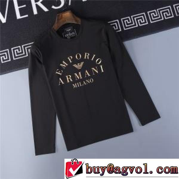 3色可選  耐久性のある高品質 人気  2026AW アルマーニコピー  長袖/ロングTシャツARMANI偽物 