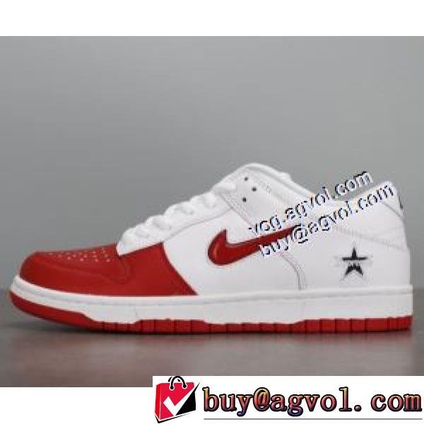 リゾートスタイル Supreme x Dunk SB  優しい履き心地 SUPREMEブランド 偽物 通販スニーカー