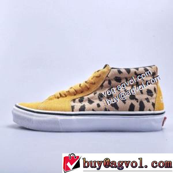 シュプリームコピー Supreme VansXSk8 Mid Velvet Leopard Royal スニーカー  リゾートスタイル