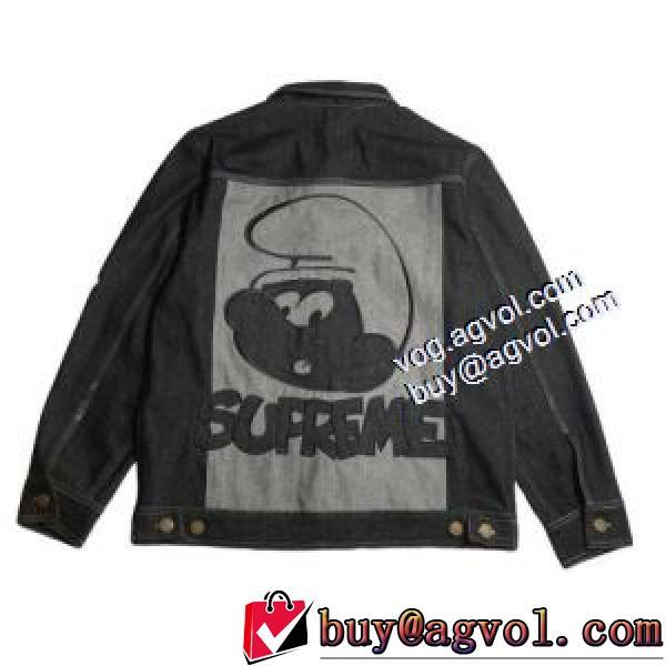 上質 Supreme Smurfs Jacket SUPREMEブランド コピーデニムジャケット 2色可選 シュプリームコピー