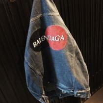 バレンシアガ BALENCIAGA 2026 デニムジャケット バレンシアガコピー ブランド お洒落に魅せる 刺繍ロゴのデニムコート