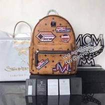 MCMコピー 2026AW レディースバッグ 2色可選 スタイリッシュな印象 リュック 男女兼用バッグ Victory Patch Starkリュックサック 5816.54.