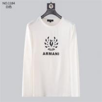 スタイリッシュな印象 2026AW アルマーニコピー 2色可選  高級感ある 長袖 /ロングTシャツARMANI偽物  