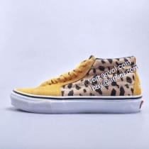 シュプリームコピー Supreme VansXSk8 Mid Velvet Leopard Royal スニーカー  リゾートスタイル