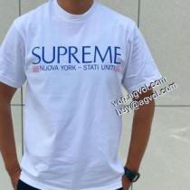 シンプル シュプリーム偽物ブランドカジュアル Tシャツ/半袖 4色可選 SUPREMEスーパーコピー