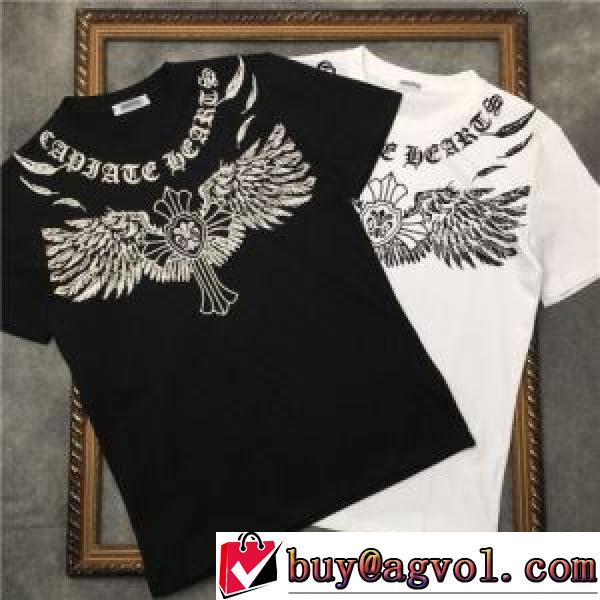カッコいい印象を付ける 2色可選 2026AW 半袖Tシャツ ファション性の高い CHROME HEARTS偽物ブランド