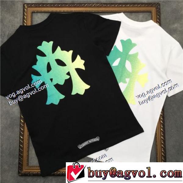 大絶賛の履き心地! 快適 2色可選 2026AW 半袖Tシャツ CHROME HEARTSスーパーコピー 激安 