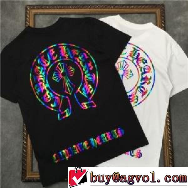 縦には伸びにくい 2色可選 2026AW CHROME HEARTSブランドコピー 半袖Tシャツ 綺麗に決まるフォルム！