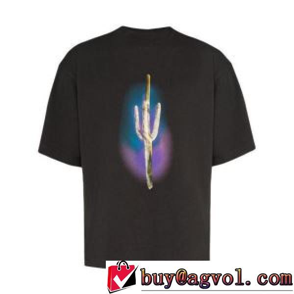 ◆モデル愛用◆ パーム エンジェルス Palm Angels 2026秋冬 スーパーコピー 激安 星空サボテンプリント半袖Tシャツ