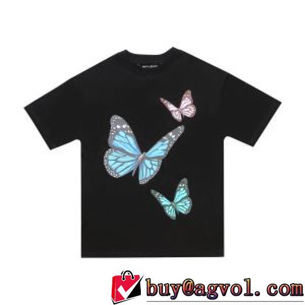 パーム エンジェルス 存在感◎ 2026秋冬 カラーチョウ字母プリント半袖Tシャツ スーパーコピー 代引 2色可選