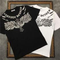 カッコいい印象を付ける 2色可選 2026AW 半袖Tシャツ ファション性の高い CHROME HEARTS偽物ブランド