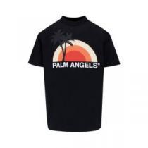 2026秋冬 注目のアイテム パーム エンジェルス Palm Angels 半袖Tシャツ スーパーコピー 激安 2色可選 夕日ココナッツロゴマーク半袖Tシャツ
