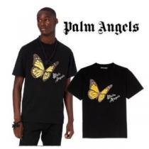 2色可選 重宝するアイテムパーム エンジェルス Palm Angels コピーブランド バタフライロゴプリント半袖Tシャツ 2026秋冬 半袖Tシャツ
