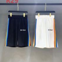 目玉商品 パーム エンジェルス Palm Angels ブランド 偽物 通販 2026秋冬 スエットパンツ 2色可選 七色のストライプのサイドのリボン5分のスポーツパンツ