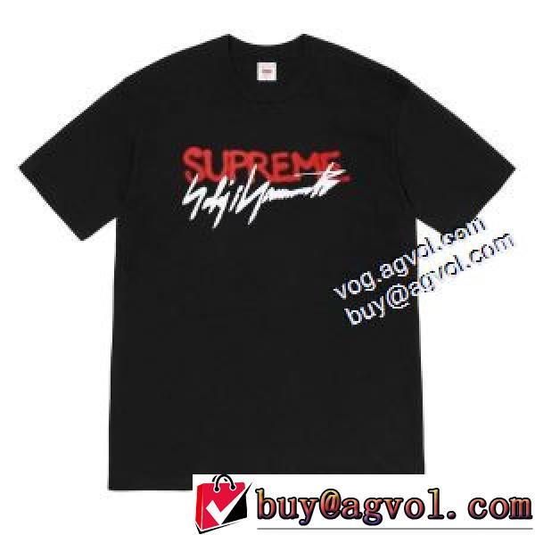 耐久性のある シュプリーム SUPREME 半袖Tシャツ 2026秋冬 Supreme X Yohji Yamamoto 20FW LOGO TEE シュプリームコピー 2色可選