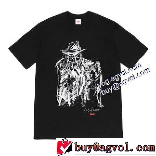 半袖Tシャツ お洒落に魅せる シュプリームコピーブランド SUPREME 2026秋冬 Supreme X Yohji Yamamoto 20FW Portrait Tee 2色可選