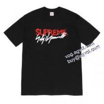 耐久性のある シュプリーム SUPREME 半袖Tシャツ 2026秋冬 Supreme X Yohji Yamamoto 20FW LOGO TEE シュプリームコピー 2色可選