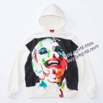 大好評♪ シュプリーム Supreme Leigh Bowery Hooded 2026秋冬 ピエロ落書きプリント パーカー SUPREMEブランド 偽物 通販