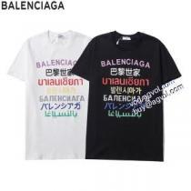 バレンシアガ BALENCIAGA 希少 2026秋冬 半袖Tシャツ 2色可選 BALENCIAGAスーパーコピー 言語プリント