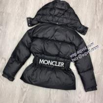 モンクレール MONCLER 2025秋冬 レディース ダウンジャケット 2色可選 ロゴマーク刺繍ベルトダウンジャケット