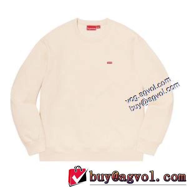 最安値！シュプリームスーパーコピー Supreme 20FW Small Box Crewneck 刺繍logo 3色可選 プルオーバーパーカー